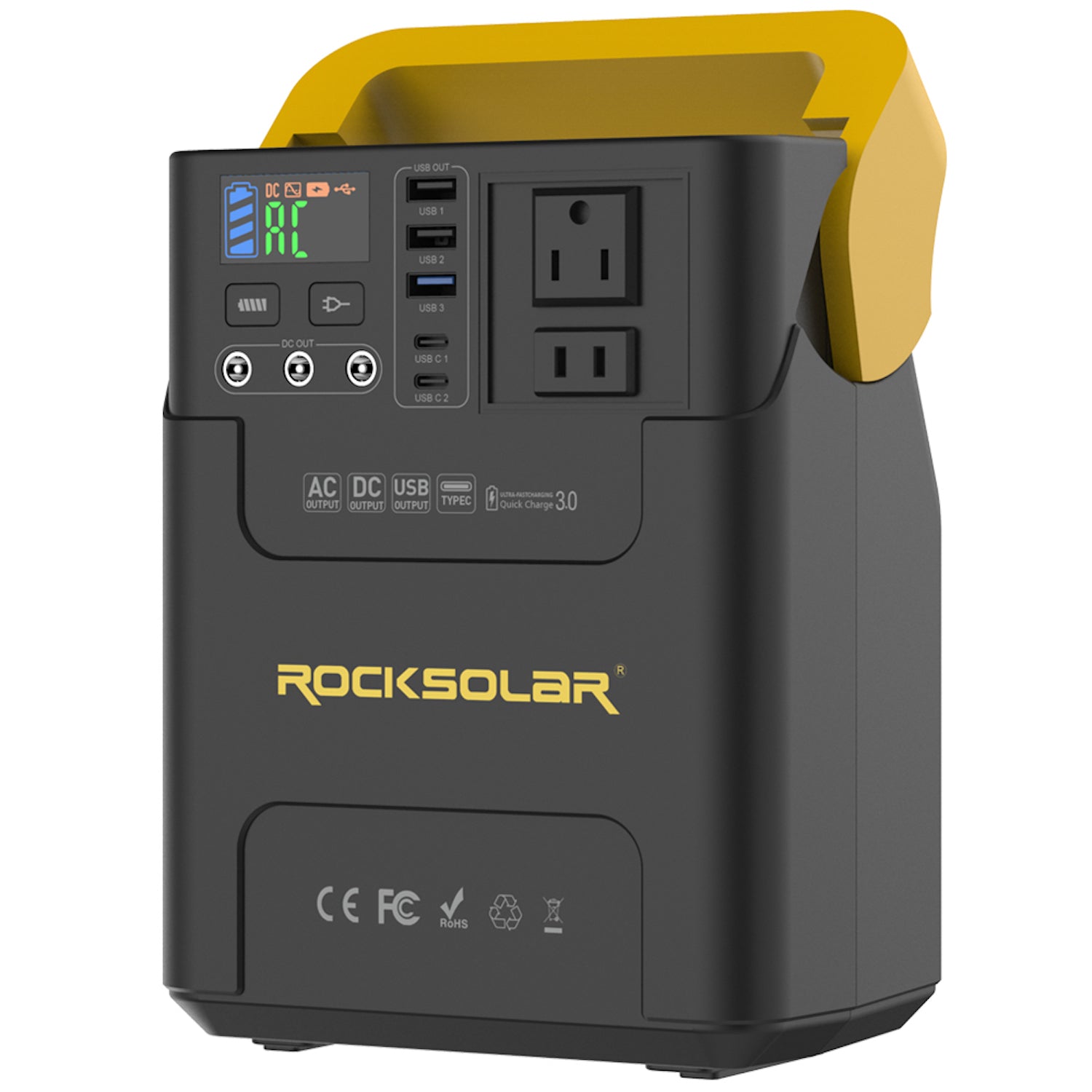 ROCKSOLAR Adventurer 100W Portable Power Station - Lithium Battery and Solar Generator
