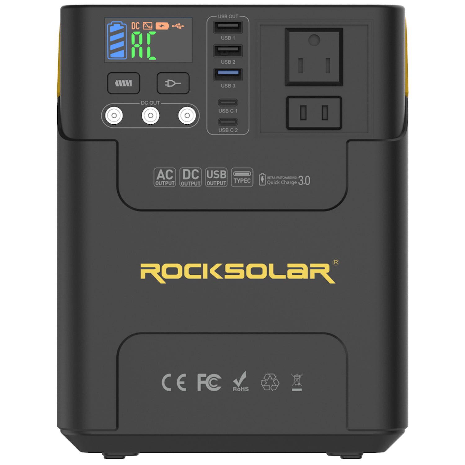 ROCKSOLAR Adventurer 100W Portable Power Station - Lithium Battery and Solar Generator